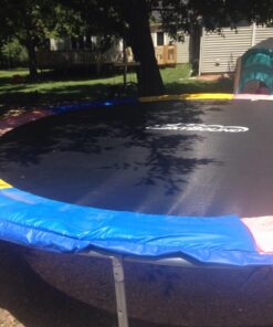 SkyBound Replacement Trampoline Mat, Fits 14ft Frames w/Spring Tool and Durable V-Rings, Bounce Safely with Extra Rows of Stitching - Jumping Mat for 14ft Round Trampoline - Fit 72, 88, and 96 Springs 150” Wide | 72 Rings | Fits 5.5” springs Black 37 71oxwCb6kkL