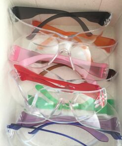 Gateway Safety 4699 StarLite Gumballs Safety Glasses, Clear Lens, 10 Colors Included (Pack of 10) Regular 15 71oyO3ngd9L