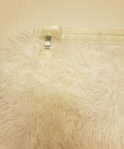 Chanasya Premium Solid Faux Long Fur Throw Blanket - Soft, Fuzzy Throw Blanket - for Bed or Couch - 50" x 65” - White 50x65 Inches A(white) 27 71oyuTRNTLL