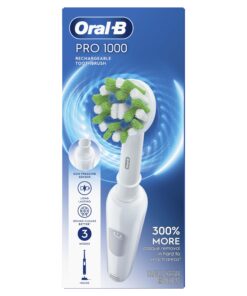 Oral-B Pro 1000 Rechargeable Electric Toothbrush, White Rechargeable Handle 35 71ozxO7B7DL