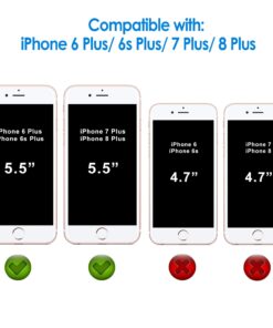 Alternative view of JETech 3-Pack Screen Protector for iPhone 8 Plus, iPhone 7 Plus, iPhone 6s Plus and iPhone 6 Plus, Tempered Glass Film, 5.5-Inch