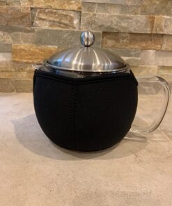 Teapot with Infuser for Loose Tea - 40oz, 3-4 Cup Tea Infuser, Clear Glass Tea Kettle Pot with Strainer & Warmer - Loose Leaf, Iced Tea Maker & Brewer Standard 45 71p135dZdL