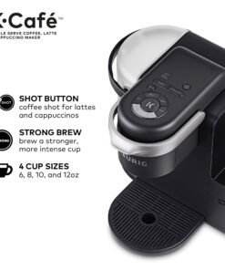 Keurig K-Cafe Single Serve K-Cup Coffee, Latte and Cappuccino Maker, Dark Charcoal 41 71p1Hf7PFVL