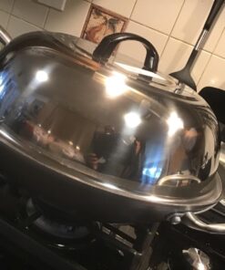 Winco WKCS-14 Stainless Steel Wok Cover, 13-3/4-Inch 14 Inch 39 71p1cdL858L