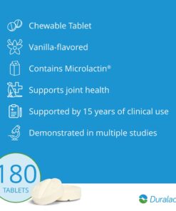 Duralactin 180 Count Chew Tablets, 1000mg, Vanilla Flavor 13 71p1d5E5XqL