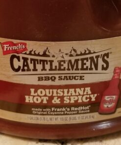 Cattlemen's Louisiana Hot & Spicy BBQ Sauce, 1 gal - One Gallon Container of Spicy Barbeque Sauce Made with Ripe Tomatoes, Best on Shrimp, Chicken Tacos, Meatballs and More 32 71p2A3Lnj7L