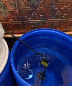 Eagle 14 Gallon High Density Polyethylene Lab Pack Barrel Drum with Metal Lever-lock Lid, 26.5" Height, 15" Diameter, Blue, 1610MB 53 71p31tqrx1L