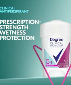 Degree Clinical Protection Antiperspirant Deodorant 72-Hour Sweat & Odor Protection 5-in-1 Antiperspirant for Women 1.7 oz 27 71p3DXv8pjL