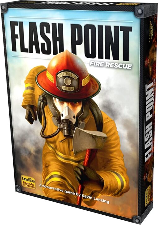 Flash Point: Fire Rescue 2nd Edition - A Thrilling Cooperative Board Game For Kids, Teens & Families to Save Lives - For 2-6 Players Ages 10+ with 30 Minute Play Time by Indie Boards & Cards Flash Point Fire Rescue 2nd Edition