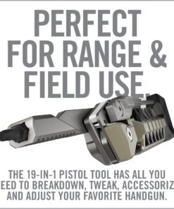 Real Avid Pistol Tool for Gun Maintenance | 19 in 1 Pistol Multitool & Handgun Utility Tool for Striker Fired & 1911 Platforms, Includes 1911 Bushing Wrench, Tanto Knife & Laser Sights Adjusters 43 71p3O0Jz93L 2