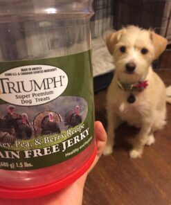 Triumph Dog Turkey, Pea, & Berry Grain Free Jerky, 24-Ounce 1.5 Pound (Pack of 1) 37 71p3aD1RkVL