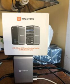 USB C Docking Station Dual Monitor for MacBook Pro/Air, 13-in-2 Triple Display Laptop USB-C Hub, Type C Dock with 2 4K HDMI, VGA, PD3.0, 7 USB, RJ45, 3.5mm Audio 59 71p4 4YIpWL