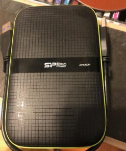 SP Silicon Power 2TB Rugged Portable External Hard Drive Armor A60 Shockproof USB 3.1 Gen1 for PC Mac Xbox and PS4 Black Black-Green 45 71p4 S13UYL