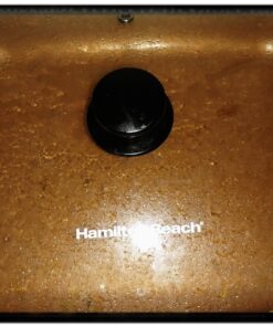 Hamilton Beach Durathon Ceramic Electric Skillet with Removable 12x15” Pan, Adjustable Temperature, Reversible Design, Tempered Glass Lid, Copper Colored Nonstick Surface (38529K) 41 71p4ODhAHzL