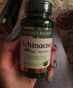 Nature's Bounty Echinacea, Herbal Supplement, Supports Immune Health, 400mg, 100 Capsules 23 71p4kJhDZLL