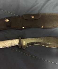 Survivor HK-717 Outdoor Fixed Blade Knife, Black Bowie Blade, Black Handle, 15-Inch Overall 20 71p4zkHbhbL