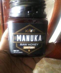 Kiva Raw Manuka Honey, UMF 20+ | MGO 850+ | 100% Pure Genuine New Zealand (8.8oz/250g Bottle) | Non-GMO | No Antibiotics | Traceable | Certified 8.8 Ounce (Pack of 1) 64 71p59j8sOL