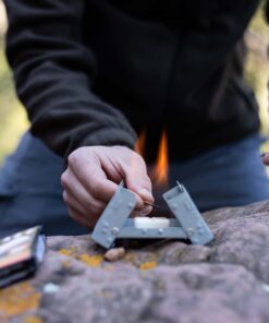 Esbit Ultralight Folding Pocket Stove with Six 14g Solid Fuel Tablets steel, Small - Original 43 71p5H1llAL