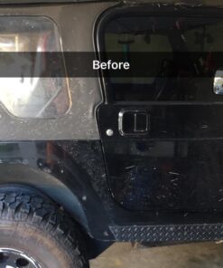 Smittybilt XRC Rear Bolt-on Flares for TJ - 76875, Textured Black 50 71p687AgaiL