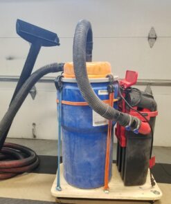 Eagle 14 Gallon High Density Polyethylene Lab Pack Barrel Drum with Metal Lever-lock Lid, 26.5" Height, 15" Diameter, Blue, 1610MB 46 71p6zxXy80L