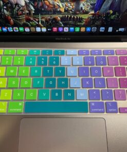 May Chen Compatible with New MacBook Air 13 inch Case 2021, 2020 2019 2018 Release Model: M1 A2337 A2179 A1932, Floral Leaves Garden Rainbow Hard Shell Case for New Mac Air 13 & Retina Dispaly Bright Colorful Flowers 36 71p7kvKMp0L 1