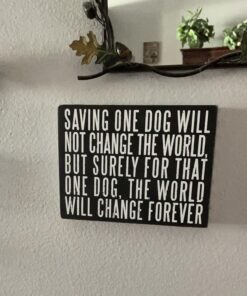Primitives by Kathy 23059 Classic Box Sign, Saving One Dog 7 71p7xPMr5ZL