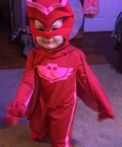 PJ Masks Owlette Deluxe Toddler Costume Medium (3T-4T) Red 35 71p89FY7LqL