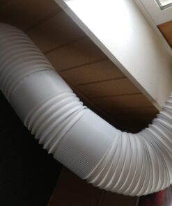 Portable Air Conditioner Hose - AC Hose with 5.9" Diameter, Anti-Clockwise Thread, Length up to 80" - Exhaust Hose for Portable Air Conditioner Vent Compatible with Delonghi & LG Air Conditioner Parts Anti-Clockwise 5.9 inch 35 71p8axa0veL