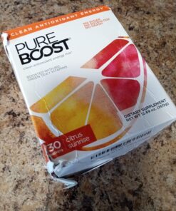 Pureboost Clean Energy Drink Mix + Immune System Support. Sugar-Free Energy with B12, Multivitamins, Antioxidants, Electrolytes (Citrus Sunrise, 30 Count) Citrus Sunrise 42 71p8uB93HVL