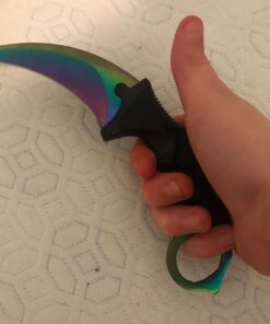 F-FORCE Stainless Steel Tactical Karambit Hawkbill Knife with Sheath and Cord (Colorful) 24 71pArLMRJSL