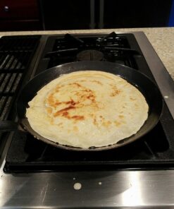 de Buyer Blue Carbon Steel Crepe & Tortilla Pan - 9.5” - Ideal for Making & Reheating Crepes, Tortillas & Pancakes - Naturally Nonstick - Made in France 9.5" 44 71pB8FkvZVL 1