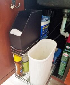 LYNK PROFESSIONAL® Slide Out Under Sink Cabinet Organizer - 11.5 in. wide x 18 inch deep - Sliding Pull Out Shelf for Inside Kitchen Cabinet or Under Sink - Lifetime Limited Warranty – Chrome 11.5x18 Chrome 51 71pD4p8jnkL