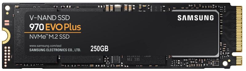Catalog 7 SAMSUNG 970 EVO Plus SSD 250GB NVMe M.2 Internal Solid State Drive with V-NAND Technology, Storage and Memory Expansion for Gaming, Graphics w/ Heat Control, Max Speed, MZ-V7S250B/AM