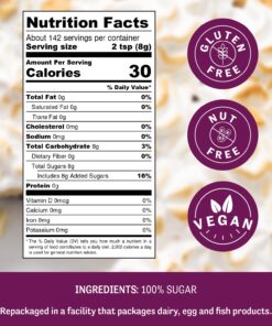 Judee's Superfine Caster Sugar - 2.5 lbs - Delicious and 100% Gluten-Free - Bakers Sugar for Homemade Treats, Baked Goods, and Toppings - Airy and Smooth 2.5 Pound (Pack of 1) 15 71pDqJhFAL
