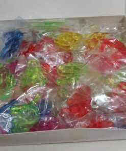 Adorox 72 Pieces Vinyl Glitter Sticky Hands Party Favor Birthday Gifts Toys Goodies (1 1/4" Long) 36 71pE M86ZL