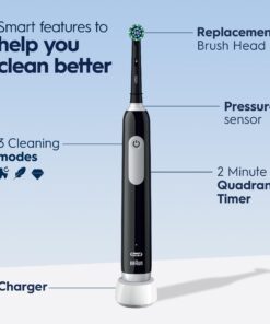 Oral-B Pro 1000 Rechargeable Electric Toothbrush, Black 1 Count (Pack of 1) 22 71pER8i1EML