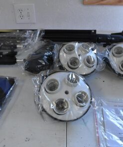 StudioFX H9004SB2 2400 Watt Large Photography Softbox Continuous Photo Lighting Kit 16" x 24" + Boom Arm Hairlight with Sandbag H9004SB2 by Kaezi 50 71pExlYxlL