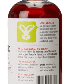 Alternative view of The Twisted Shrub | Strawberry Lime | Apple Cider Vinegar Drink Mixers for Healthier Sodas & Cocktails | Gut Health | Aids Digestion | Contains ACV Prebiotics | 8oz bottle