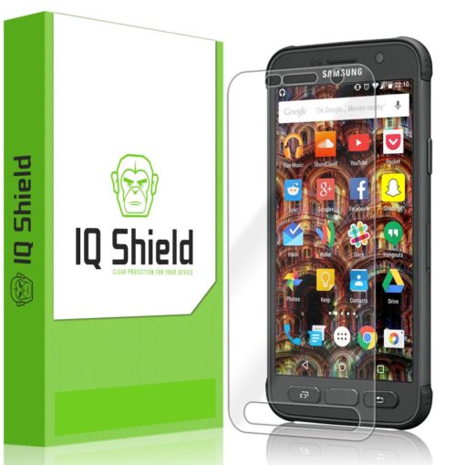 IQShield Screen Protector Compatible with Samsung Galaxy S7 Active (AT&T Galaxy S7 Active) LiquidSkin Anti-Bubble Clear TPU Film