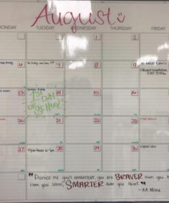 Large Dry Erase Wall Calendar - Not Folded 36” x 48” Undated Erasable Monthly Calendar - Reusable Wall Calendar For Home And Office Planner 32 71pGHC5ABbL