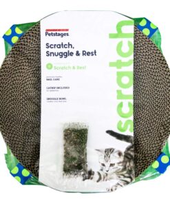 Alternative view of Catstages Scratch, Snuggle & Rest Corrugated Cat Scratcher With Catnip (packaging may vary) Scratch Snuggle & Rest