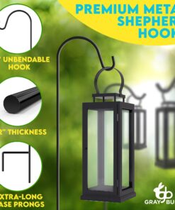 Alternative view of Shepherds Hooks for Outdoor, 1 Pack, 65 Inches Bird Feeder Pole, Hanging Plant Stand, Plant Hooks & Hangers, Shepherd Staff, Bird Feeder Stand, Plant Hanger & Bird Feeders Shepherds Hook for Garden 65 Inch