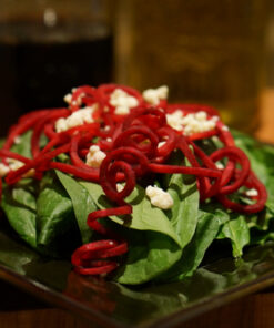 Paderno World Cuisine 3-Blade Vegetable Slicer / Spiralizer, Counter-Mounted and includes 3 Stainless Steel Blades White 60 71pJFPCrjWL