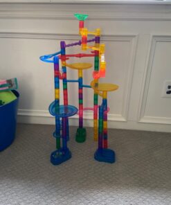 Marble Genius Marble Run (300 Complete Pieces) Maze Track or Race Games for Kids Ages 4-8, for Adults, Teens, and Toddlers, (181 Translucent Marbulous Pieces + 119 Glass-Marble Set), Extreme Set 4.) Extreme Set - 300 Complete Pieces 43 71pJXNDoKL