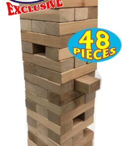 Matty's Toy Stop Wooden Tower Deluxe Stacking Game with Exclusive Storage Bag 11 71pKnIyj6HL