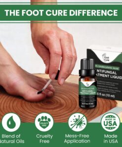 Toenail Fungus Treatment Extra Strength with 25% Undecylenic Acid - Fungal Nail Treatment for Toe Nail & Fingernails - Antifungal Nail Repair Solution for Discoloured & Ingrown Nails – Made in USA 0.5 Fl Oz (Pack of 1) 38 71pLFtjGuEL 3