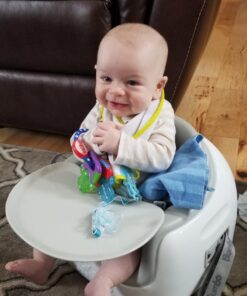 Bumbo Baby Toddler Adjustable 3 in 1 Multi Seat High Chair and Booster Seat with Removable Tray and Buckle Strap for Toddlers 1 to 3, Cool Gray Cool Grey 28 71pLMH0 rvL