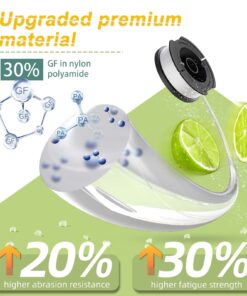 Alternative view of 10 Pack String Trimmer Line for Black+Decker,(AF-100)String Trimmer Replacement Spool,30ft 0.065" Autofeed String Trimmer Line,Suitable for Black+Decker Trimmer Line(8 Spools,2 Spool Caps,2 Springs)