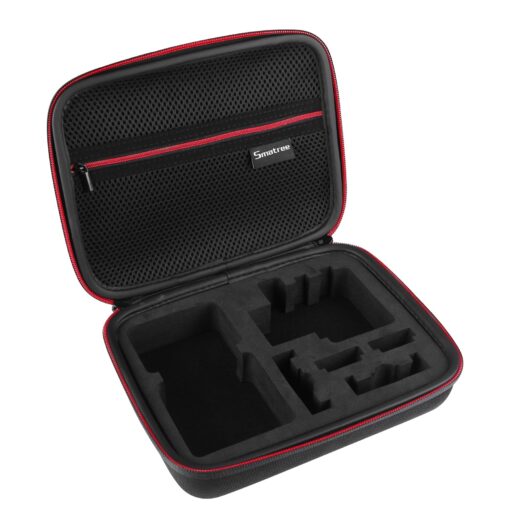 Smatree Carrying Case Compatible for GoPro Hero 11,10,9, 8, 7, 6, 5, 4, 3+, 3, 2, 1, GoPro Hero (2018), DJI OSMO Action 4/3 (Camera and Accessories NOT Included) Black