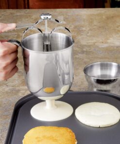 Alternative view of Norpro 18/10 Stainless Steel Jumbo 4 Cup Pancake Waffle Batter Pitcher Dispenser